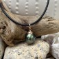 Papara - Big Tahitian Pearl Necklace - 18k Gold