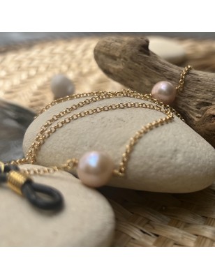 Real Freshwater Pearl Chain Glasses - Gold Filled 14 Karats