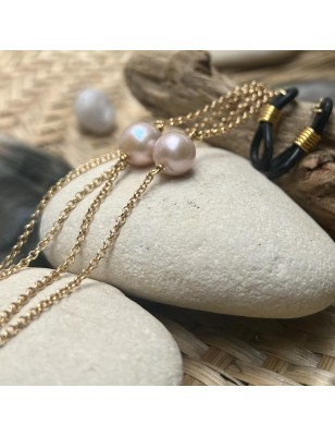 Real Freshwater Pearl Chain Glasses - Gold Filled 14 Karats