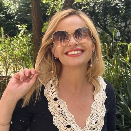 chaine de lunettes dorée perle de culture d'eau douce prix
