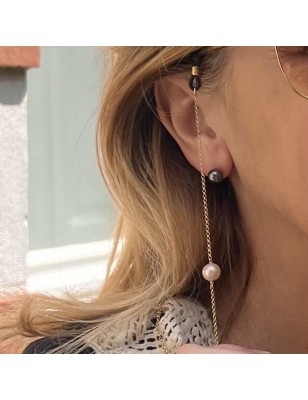 Matini - Cadena de Gafas - Perla de Agua Dulce - Rosa