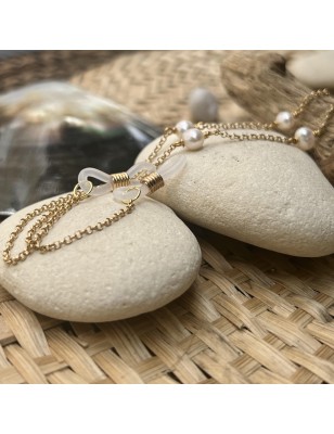 Real Freshwater Pearl Chain Glasses - Gold Filled 14 Karats