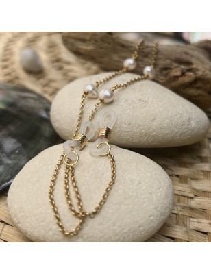 Real Freshwater Pearl Chain Glasses - Gold Filled 14 Karats