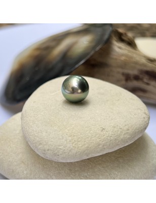 Tahitiperle – Tropfenform – Pfauenform – 10,04 mm – Spitzenperle