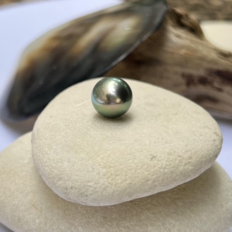 Tahitiperle – Tropfenform – Pfauenform – 10,04 mm – Spitzenperle