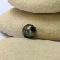 Tahitian Pearl - Circle - Blue Eggplant - 9.32mm