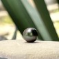 Tahitian Pearl - Circle - Blue Eggplant - 9.32mm