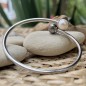 Bangle - Tahitian Pearl and Freshwater Pearl