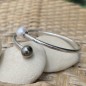 Bangle - Tahitian Pearl and Freshwater Pearl