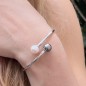 Bangle - Tahitian Pearl and Freshwater Pearl