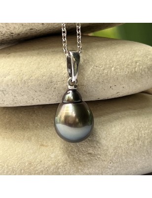 perle de culture de Tahiti en pendentif argent femme perle prix
