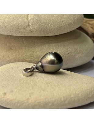perle de culture de Tahiti en pendentif argent femme perle prix