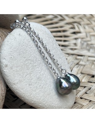 tahitian jewel - tahitian pearl earrings - tahitian pearl woman earrings