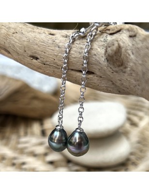 tahitian jewel - tahitian pearl earrings - tahitian pearl woman earrings