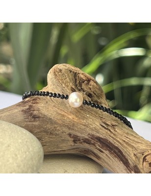 spinel bracelet freshwater pearl  price - perla Tahiti