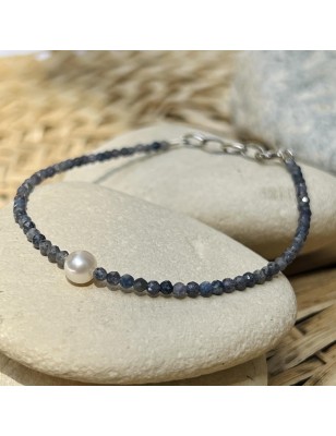 blue sapphire bracelet in freshwater pearl price