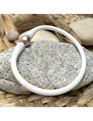 perle d'eau douce bracelet blanc olympique en silicone prix perles tahitiennes