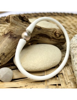 perle d'eau douce bracelet blanc olympique en silicone prix perles tahitiennes