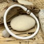 Braccialetto di perle d'acqua dolce rosa - Silicone bianco