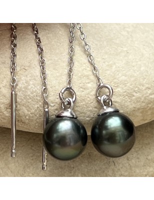 prix boucles oreilles pendantes perles de culture de Tahiti signification