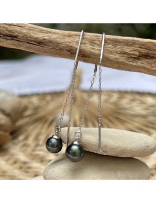 price silver dangling earrings Tahitian cultured pearls meaning - tahitian jewerly - tahitian jewerly stores