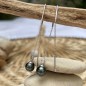 Motu - Pendientes colgantes de perla de Tahití