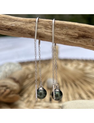 price silver dangling earrings Tahitian cultured pearls meaning - tahitian jewerly - tahitian jewerly stores