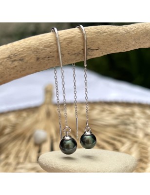 prix boucles oreilles pendantes perles de culture de Tahiti signification