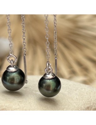 prix boucles oreilles pendantes perles de culture de Tahiti signification