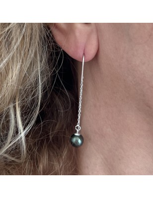 prix boucles oreilles pendantes perles de culture de Tahiti signification