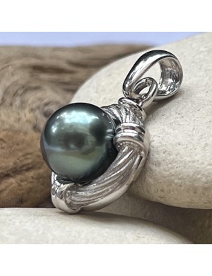 Calypso - Or 750 - Perle de Tahiti 9.78mm - Bleue