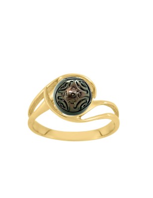 solitaire gold ring tahitian pearl price - perla Tahiti - tahitian jewerly - tahitian jewerly stores