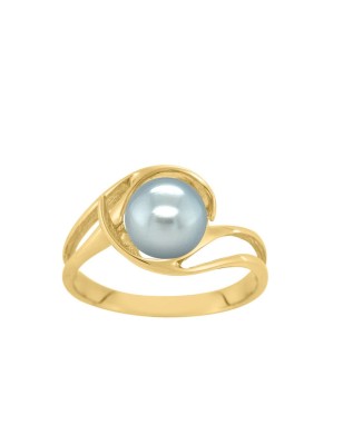 Anello con perla di Tahiti