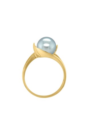 Anello con perla di Tahiti