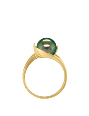 solitaire gold ring tahitian pearl price - perla Tahiti - tahitian jewerly - tahitian jewerly stores
