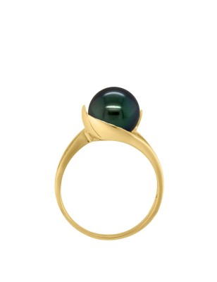 Tourbillon - Tahitian Pearl - 18K Gold Ring