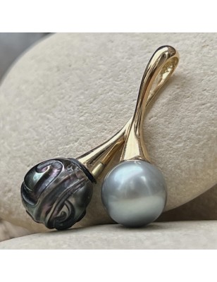 signification toi et moi en pendentif or perles de culture de Tahiti prix - quel bijou offrir pour la saint valentin ?