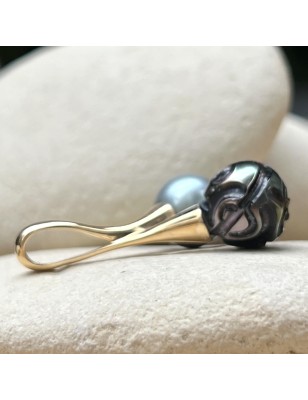 meaning you and me gold pendant tahitian cultured pearls price - perla tahiti - what is the best gift for valentine's day ?