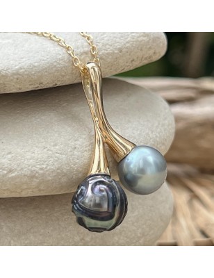 signification toi et moi en pendentif or perles de culture de Tahiti prix - quel bijou offrir pour la saint valentin ?