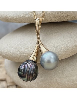 signification toi et moi en pendentif or perles de culture de Tahiti prix - quel bijou offrir pour la saint valentin ?