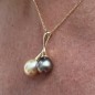 Union - Australian Gold Pearl and Tahitian Pearl - 18K Gold