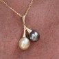Union - Australian Gold Pearl and Tahitian Pearl - 18K Gold