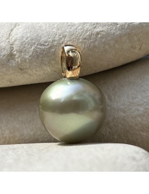 prix pendentif or perle de culture de Tahiti vert lagon Bora-Bora