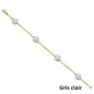 Bracelet Or 18 Carats - 4 Perles de Tahiti - 9/10mm