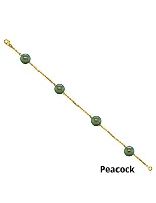 price 18 carat gold bracelet tahitian pearls - perla Tahiti