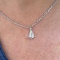 Ciondolo barca a vela - Argento Sterling 925 rodiato