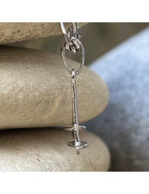 sailboat pendant in rhodium-plated sterling silver price - sailing boat pendant