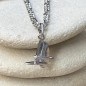 Sailboat Pendant - Rhodium Sterling Silver