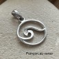 Moana - Wave Pendant - Rhodium Silver