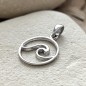 Moana - Pendentif Vague - Argent Rhodié